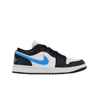 Jordan 1 Low Black University Blue DC0774-041 Женские кроссовки