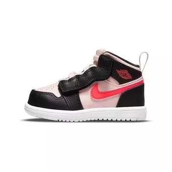 Jordan 1 Mid Alt Черный Розовый Малиновый (ТД) Детские Кроссовки Hyper-Crimson AR6352-604