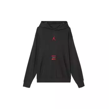 Jordan As M J Brkln Flc Po Gel J Day Fleece Hooded Warm Sports Pullover Sweatshirt Men sweatshirt Black HV5046045 XL