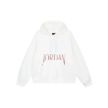 Jordan Brooklyn Fleece Letter Print Hooded Sweatshirt American Vintage Women Sweatshirt Sail FN5435-133 S
