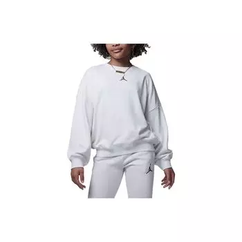 Jordan Jumpman Icon Play Solid Logo Crewneck Толстовка Детская толстовка Белая FV2580-123 XS