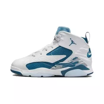 Jordan Jumpman MVP Белый Волк Серый Промышленный Синий (PS) Детские кроссовки DZ5578-101 33.5