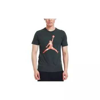 Jordan Футболка мужская хлопковая с логотипом, темно-серая 801616-327 L