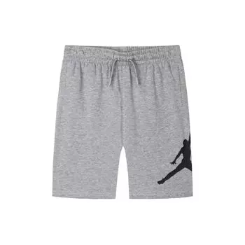 Jordan Logo Print Drawstring Elastic Waist Kids Shorts Kids shorts Rock-Gray JD2122083GS-001 S