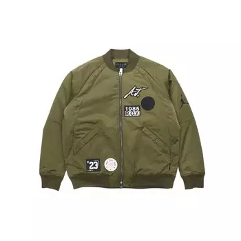 Jordan MA-1 Flight Jacket Спортивная хлопковая куртка Мужская верхняя одежда Военно-зеленый AV5999-395 XS
