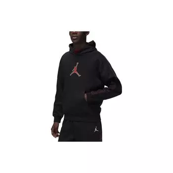 Jordan MVP Logo Hoodie Long Sleeve Casual Hoodie Men tops Black FN6353-010 L