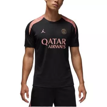 Jordan Футбольная форма Paris Saint-Germain Dri-FIT FW24 Strike Third Crew Neck с коротким рукавом, мужская, черная FQ2612-013 M