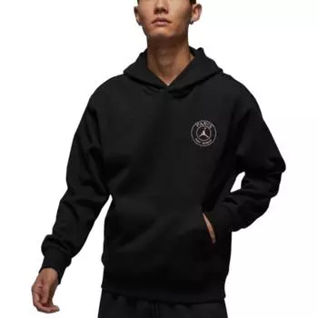 Jordan Paris Saint-Germain Удобная модная толстовка с капюшоном для мужчин, черные FV7731-045 M