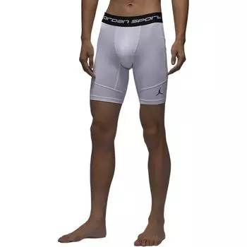 Jordan Sport Letter Waist Elastic Design Versatile Breathable Mid-Rise Workout Shorts Men shorts White FV8619-100 L
