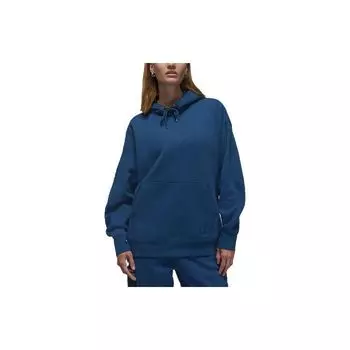 Jordan Свободная толстовка с капюшоном Flight Fleece Solid Logo Women Hoodies French-Blue FB5110-427 S