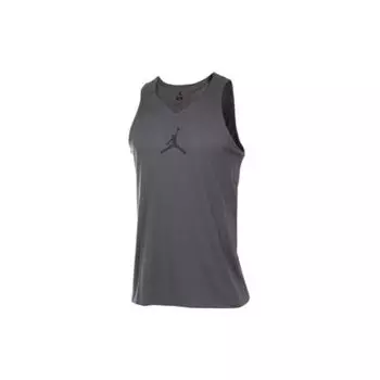 Jordan Ultimate Flight Logo Print Solid Quick-Dry Sports Tank Top Men Tops Gray 842315-021 S