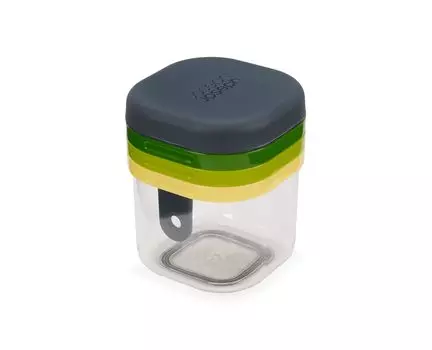 Joseph Joseph Multiprep Компактный измельчитель овощей, яиц, 3 шт., резак из нержавеющей стали 20231 Мини, 3 в 1, экономит место и нарезает кубиками, слайсер, [Подлинный