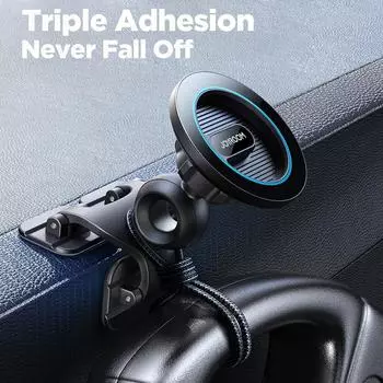 Joyroom Magnetic Phone Holder Support Curved Surfaces Car Phone Holder Mount Flexible Stable Dashboard Phone Car GPS Mount