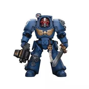 JoyToy Warhammer Терминатор Сержант с силовым мечом и телепортом Home Scale Action Figure 40kUltramarines 118