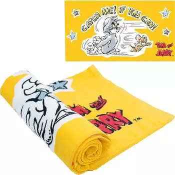 JPI Extra Large Beach Towel x Tom and Jerry Catch Me Tom and Jerry для стула 58 28 - - Бассейн/Ванна/Йога/Тренажерный зал/Путешествия/Кемпинг/Пляжная тележка/Пляж