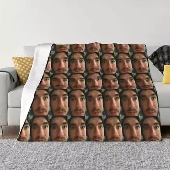 Jschlatt Game Blanket Cartoon Flannel Funny Warm Throw Blanket for Chair Covering Sofa Spring/Autumn 30x40inch