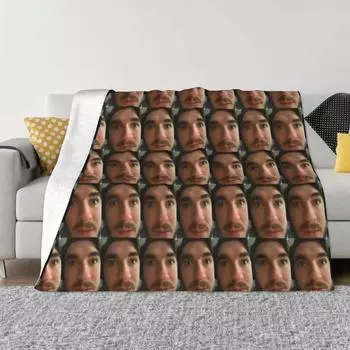 Jschlatt Game Blanket Cartoon Flannel Funny Warm Throw Blanket for Chair Covering Sofa Spring/Autumn 30x40in