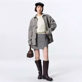 Юбка GU by Uniqlo ЖЕНСКАЯ с разрезом