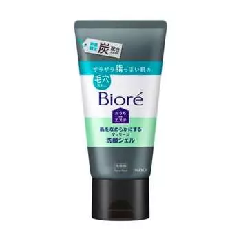 JUCAGO Kao Biore Home de Esthetic Массажный очищающий гель для лица, разглаживающий кожу, уголь 150 г