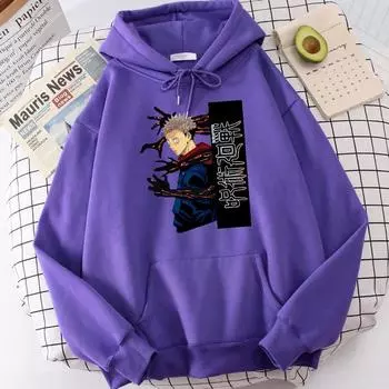 Толстовка с принтом аниме Jujutsu Kaisen Itadori Yuuji XS бежевый