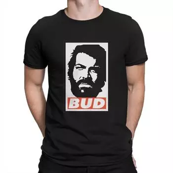 Юмористические футболки Bud для унисекс с круглым воротником, хлопковая футболка Bud Spencer and Terence Hill, футболка с короткими рукавами 4XL 5XL, одежда