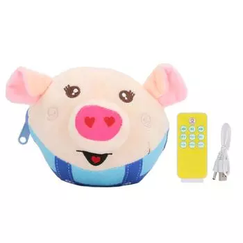 Jumping Plush Toy Remote Control Ball Baby Talking Learning Toy Interactive Bouncing Toy for Kids