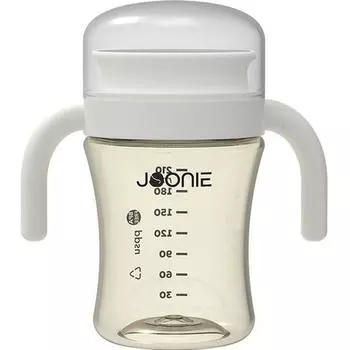 Juni Infant Self-Directing Соломенная чашка 210 мл, 1 шт, белый