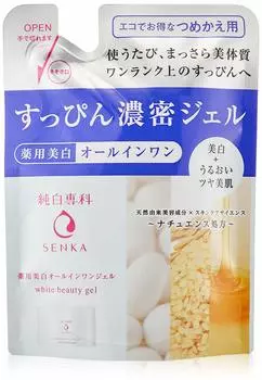 Junpaku Senka Medicated Dense Gel Refill 80 г 80 г Универсальный продукт без макияжа (Квази-лекарство) (х 1)