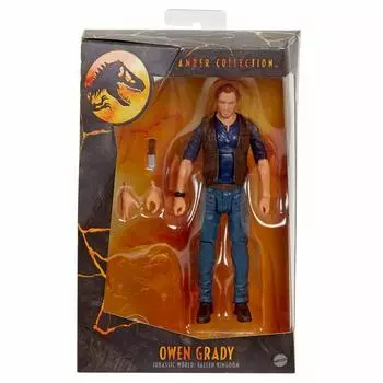 JURASSIC WORLD MATTEL 2020 AMBER COLLECTION 6-дюймовая фигурка ОУЭНА ГРЕЙДИ из фильма Падшее королевство Парк Юрского периода Фигурка динозавра Товары Крис Пратт [Товар]