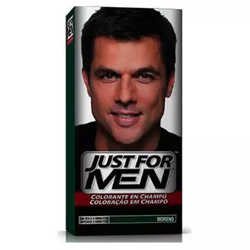 Just For Men Шампунь-краска для волос Темно-коричневый черный 66мл