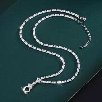 Ювелирная медная позолоченная квадратная универсальная цепочка Wangneng Chain Square 45 + 5 см