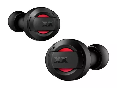 JVC Kenwood JVC Беспроводные наушники Bluetooth с шумоподавлением, красные, серии XX, мощные басы, низкая задержка, водонепроницаемые, пылезащитные наклейки в комплекте HA-XC72T-RA