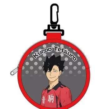K Company Haikyuu! ! Pouch with round carabiner (neoprene) Tetsuro Kuroo HQ-MKP-KU