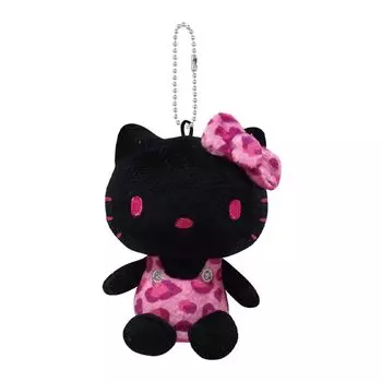 K Company Hello Kitty Print Ball Chain Mascot Black xx (Серия «Леопард») KTH-BM-BK В9.5 Ш7.2 Г5.4см