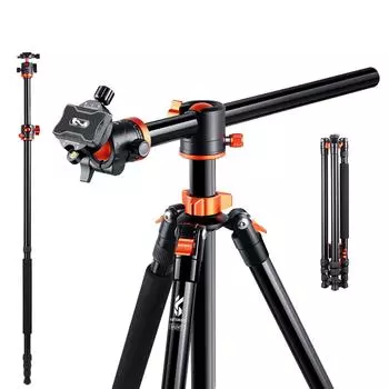 K&F CONCEPT SA254T1 2,39 м/94,1 дюйма профессиональный штатив для фотосъемки монопод горизонтальный штатив для камеры чёрный
