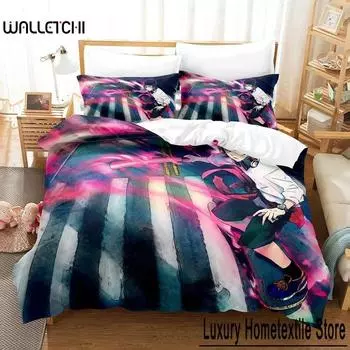 K project Mikoto Suoh No Blood! No Bone! No Ash! Bedding Set Cartoon Anime three-piece set Adult Kid Bedroom Duvet cover Sets 70x133cm 2pcs
