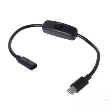 к розетке для Raspberry Pi 4. Выключатель типа C. Источник питания. Шнур питания. Кабель типа C.