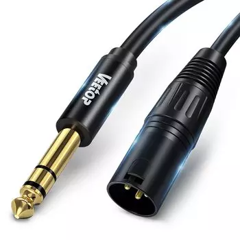 к XLR Veetop TRS Male к XLR Male к XLR Male 3-контактный аудио Male к дюймовому разъему TRS XLR Male к TRS стерео гитарный кабель 1 м 6,35 мм Кабель, 6,35 мм (1/4