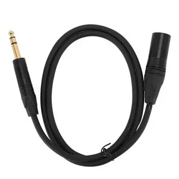 Кабель 1/4 дюйма с разъемом XLR для профессионального сбалансированного сигнала, OFC-сердечник, кабель 6,35 мм с разъемом XLR для микрофона 1m / 3.3ft