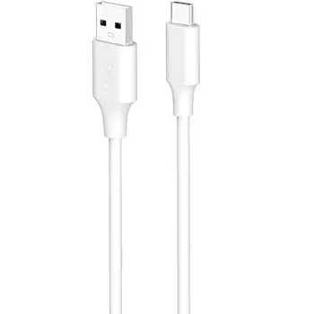 Кабель Acbands USB Type C [1 м / белый] совместимый с QC3.0 гибкий силиконовый кабель для передачи данных 3A USB-A и USB-C Гладкий и мягкий кабель для передачи данных