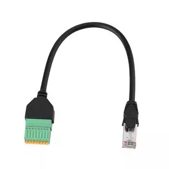 Кабель-адаптер клеммной колодки разъема RJ45 с 8-контактным пружинным разъемом