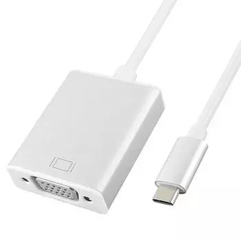 Кабель-адаптер конвертер типа C в VGA USB 3.1 кабель-адаптер конвертер VGA типа C «папа-мама» 1080P FHD для Macbook Black