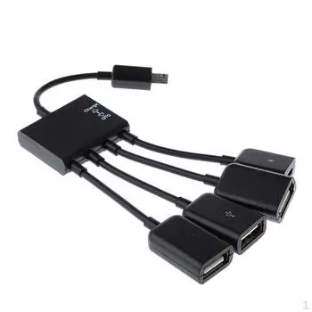 Кабель-адаптер USB2.0 Micro USB Host OTG для совместимых с OTG Phs &