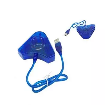 Кабель-адаптер USB Dual Player Converter для игрового контроллера PS2 USB 8.5*7*2 cm