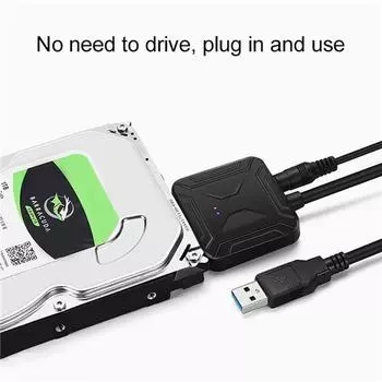 Кабель-адаптер жесткого диска USB 3.0 - Sata 3.5 2.5 для твердотельного накопителя Samsung Seagate WD HDD USB 3