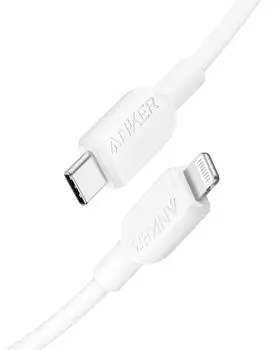 Кабель Anker 310 Lightning сертифицирован MFi, совместим с iPhone 14, 14 Pro Max, 14 Plus, 13, 13 Pro, 12, 11 X, XS, XR, 8 Plus, USB-C и / / / / / / / / / / (0.9м