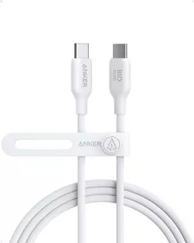 Кабель Anker 543 Материал 240 Вт Быстрая зарядка Совместимость с iPhone 16 15 MacBook Pro iPad Pro iPad Air 5 Galaxy S24 Экологичный USB-C и USB-C