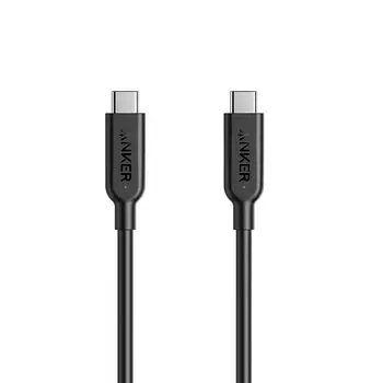 Кабель Anker PowerLine II для высокоскоростной передачи данных iPhone 16 15 Galaxy S24 S23, совместимый с iPad Air 5, USB-C и USB-C 3.1(Ген2) (0.9м