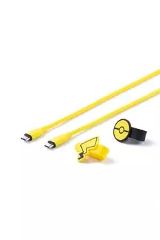 Кабель Anker Type C Модель Pikachu Кабель Anker 100 Вт с кабельным ремешком USB PD Совместимый силиконовый материал Совместим с iPhone 16 15 Galaxy iPad Pro жёлтый