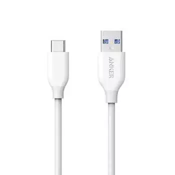 Кабель Anker USB Type C Кабель PowerLine USB-C и USB-A 3.0 для iPhone 16/15/Xperia/Galaxy/LG/iPad Pro/MacBook Другие устройства Android и т. д.. Совместимо с USB-C De